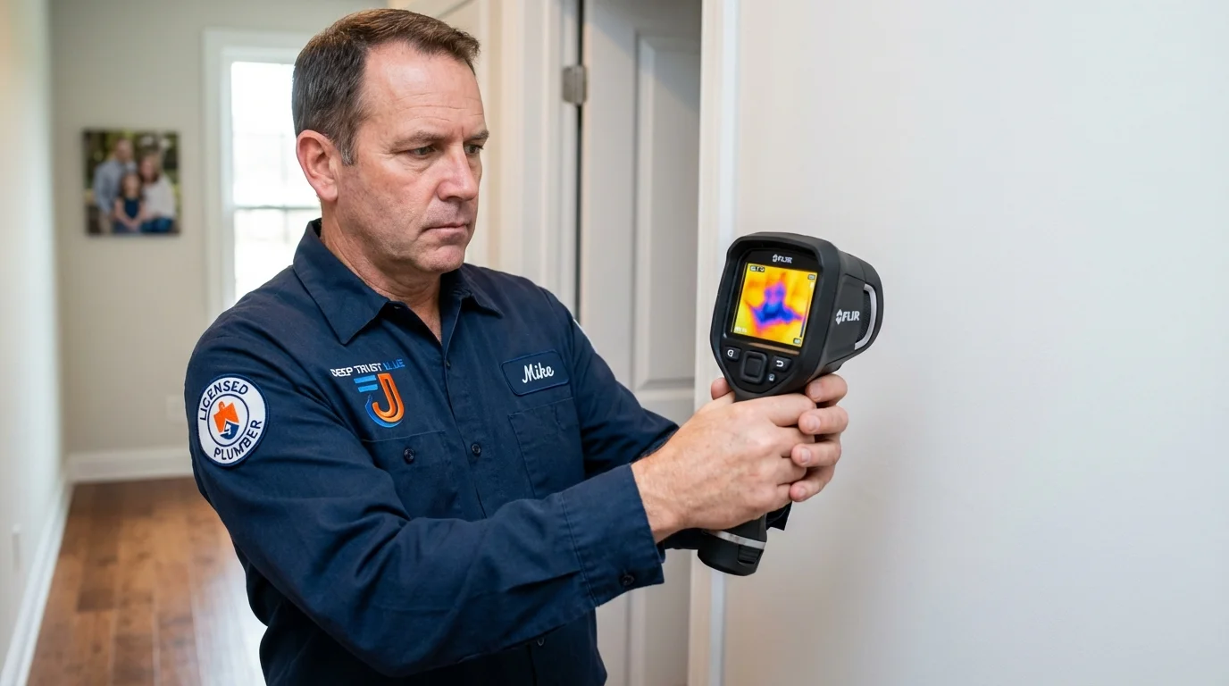 Thermal imaging leak detection by Johns Plumbing LLC in Bolivar